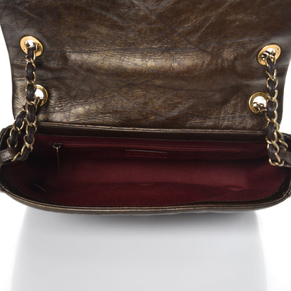 Chanel Aged Calfskin Quilted Small Pondichery Flap Dark Brown 5 of 8