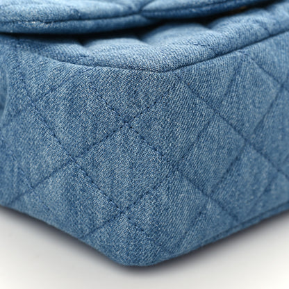 Chanel Denim Quilted Mini Pearl Crush Flap Blue 9 of 10