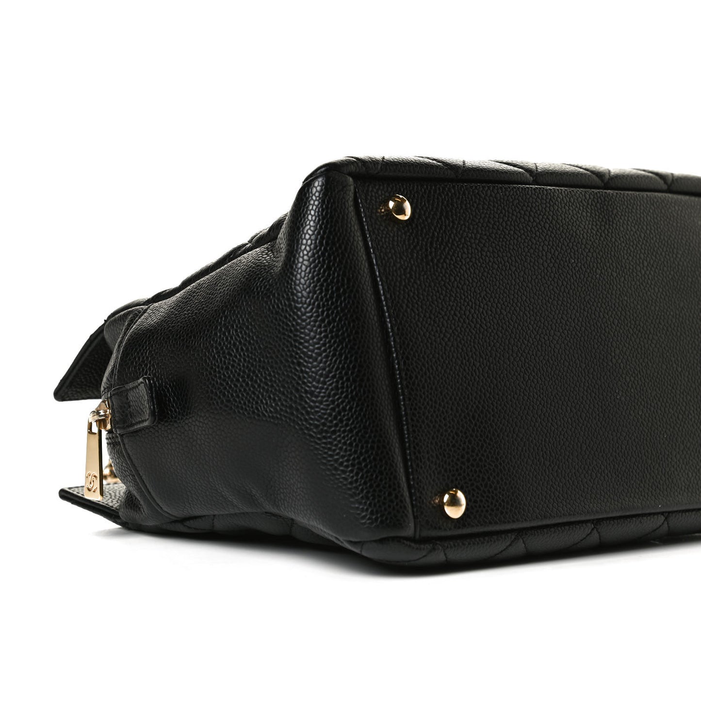 Caviar Quilted Petit Timeless Tote PTT Black
