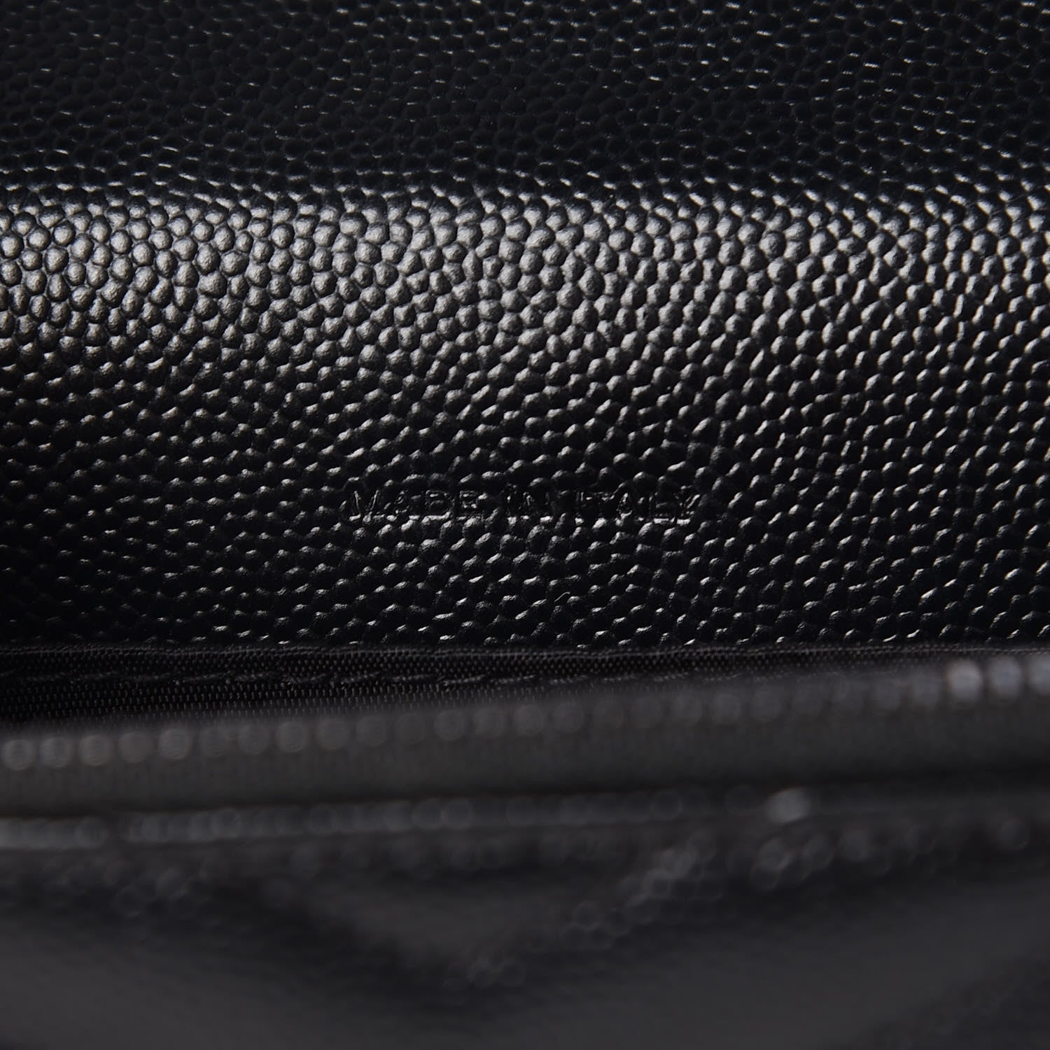 Saint Laurent Grain De Poudre Matelasse Chevron Monogram Envelope Chain Wallet Black 7 of 9