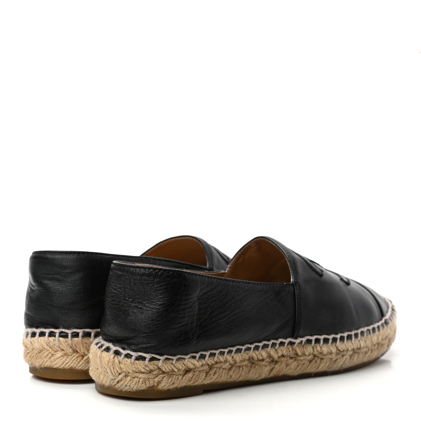 Lambskin CC Espadrilles 37 Black