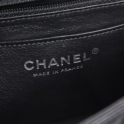 Chanel Crumpled Calfskin Quilted Mini Rectangular Flap So Black 6 of 12