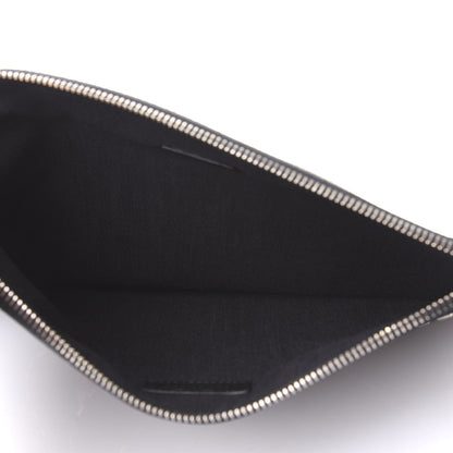 Fendi Cuoio Romano Monster Eyes Metal Stitch Pouch Black 4 of 9