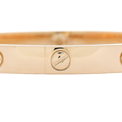 Cartier 18K Yellow Gold 4 Diamond LOVE Bracelet 18 9 of 10