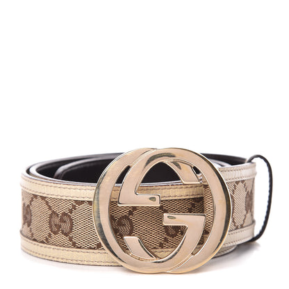 Gucci Monogram Interlocking G Belt 85 34 Off White 1 of 6