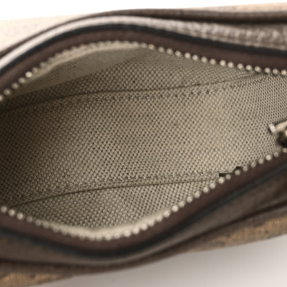 Gucci GG Supreme Monogram Textured Calfskin Web Mini Attache Hobo Beige Ebony New Acero 5 of 10