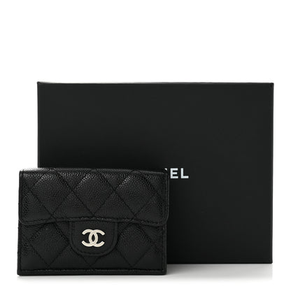 Chanel Caviar Quilted Double Flap Wallet Black 12 of 12