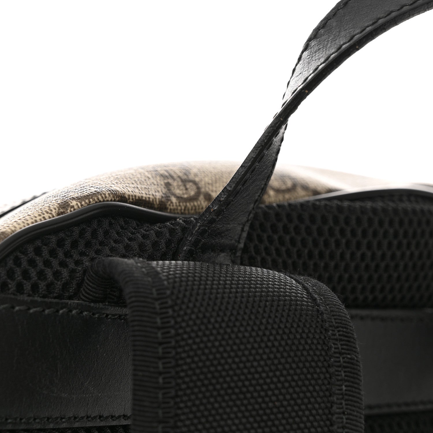 Gucci GG Supreme Monogram Web Dome Backpack Black 14 of 15