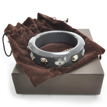 Louis Vuitton Glitter Resin Random Flower Bracelet Grey 2 of 5
