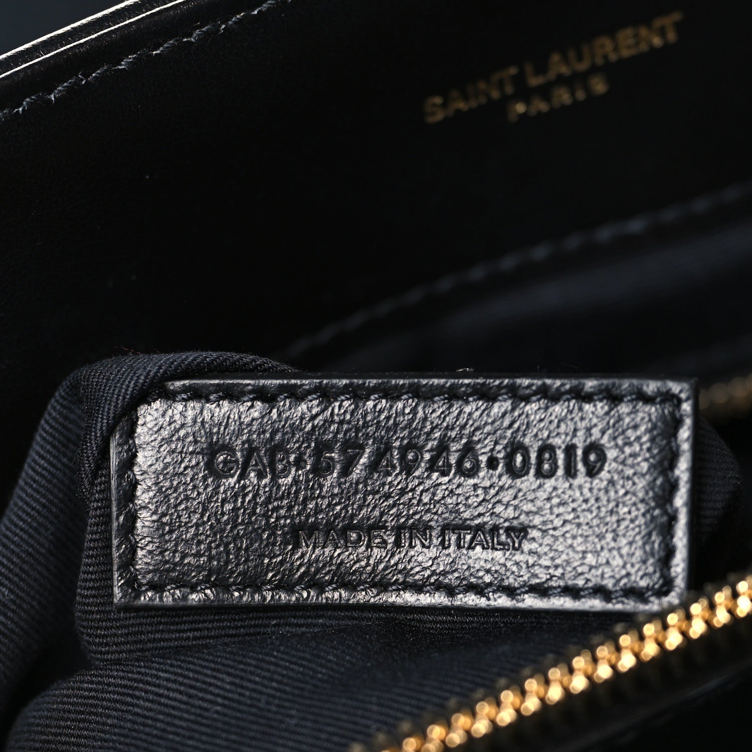 Saint Laurent Calfskin Y Quilted Monogram Medium Loulou Chain Satchel Black 7 of 9