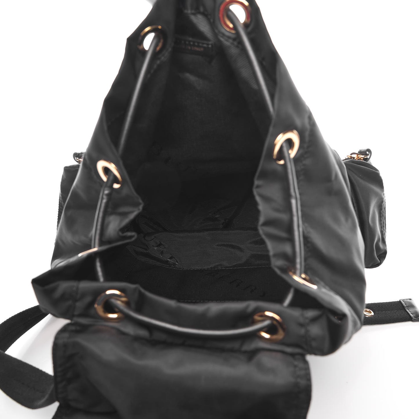 Nylon Medium Rucksack Backpack Black