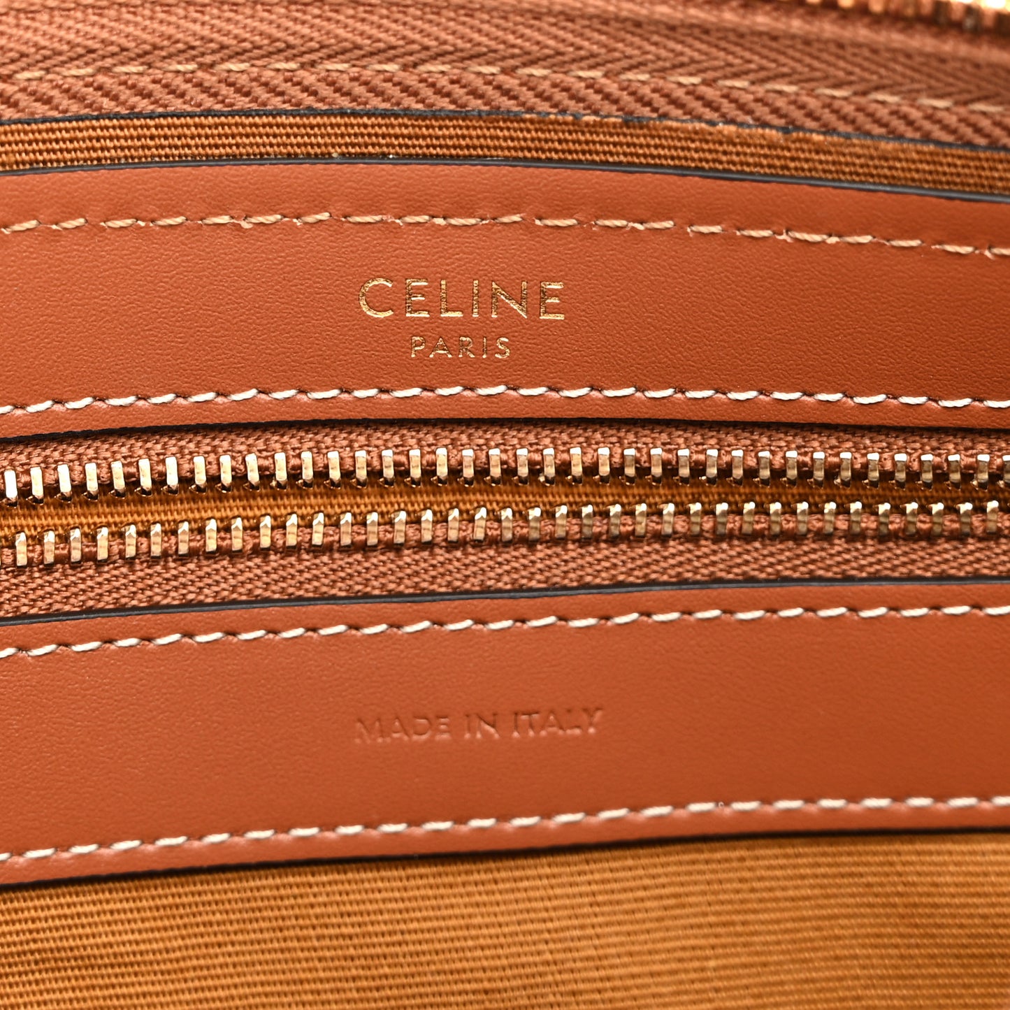 Triomphe Canvas Calfskin Boston Bag Tan