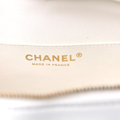 Chanel Lambskin Quilted CC In Love Heart Bag White 6 of 11