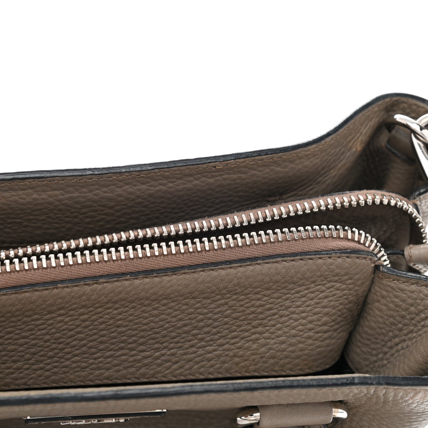 Vitello Phenix Top Handle Bag Argilla