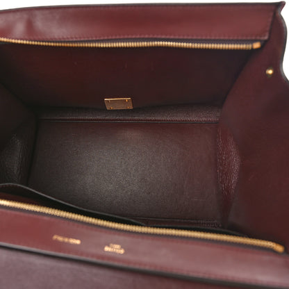 Celine Smooth Calfskin Suede Medium Trapeze Burgundy 5 of 10