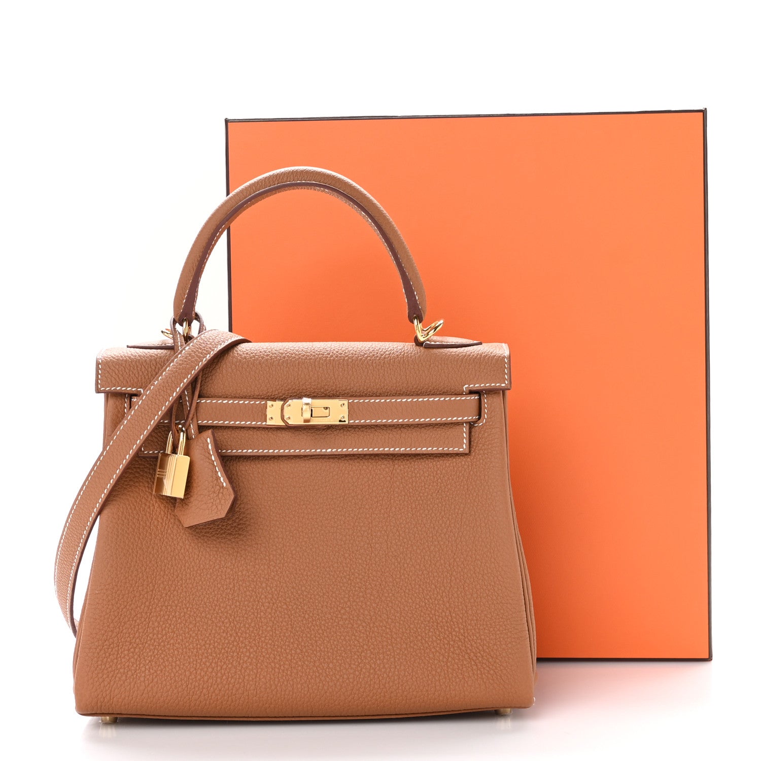 Hermes Togo Kelly Retourne 25 Gold 11 of 11