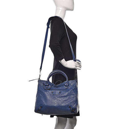 Balenciaga Agneau Classic Hardware Velo Bleut Bleu Glacier 2 of 14