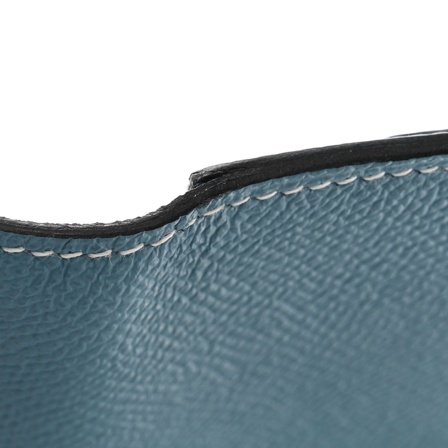 Hermes Epsom Bearn Gusset Wallet Blue Jean 8 of 9