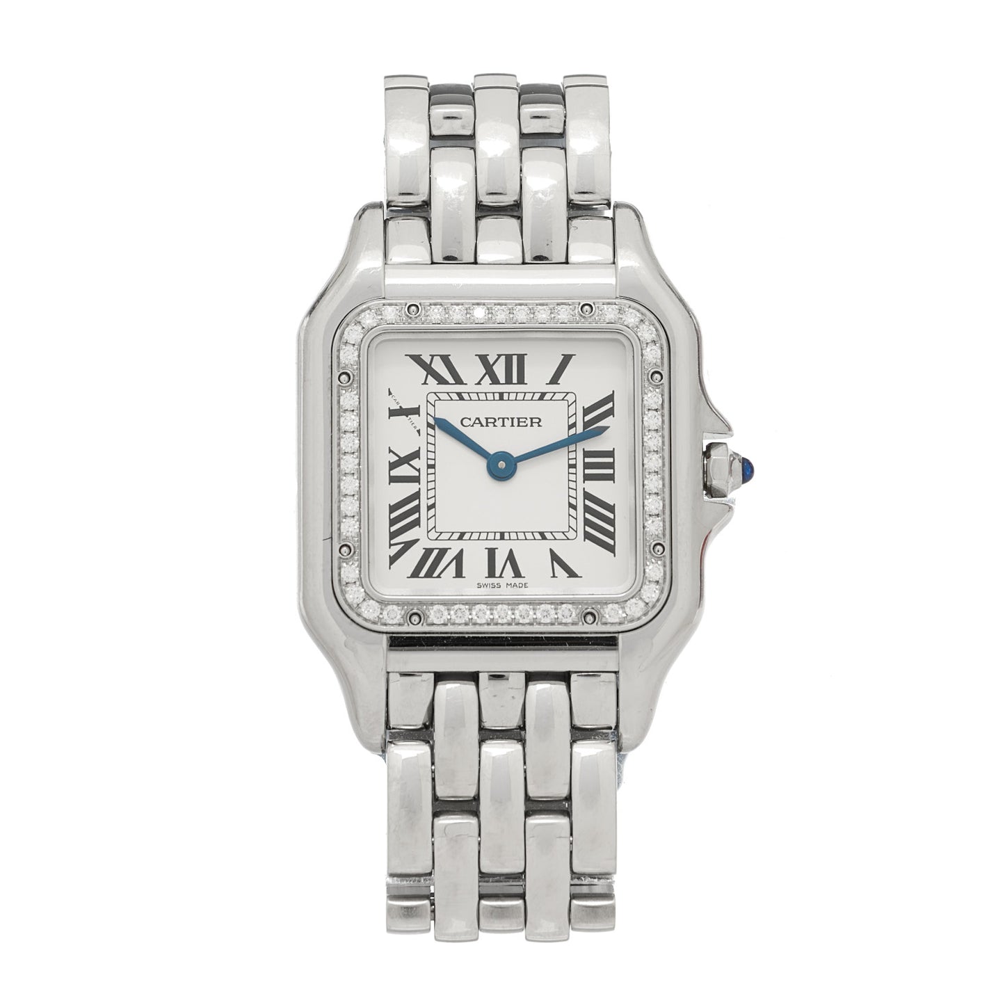 Stainless Steel Diamond 27mm Panthere Quartz Watch
