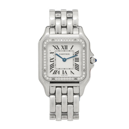 Cartier Stainless Steel Diamond 27mm Panthere Quartz Watch 1 of 5