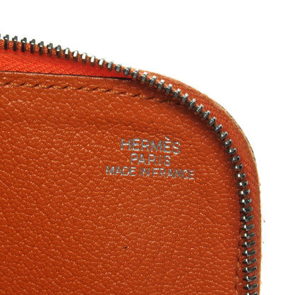 Hermes Chamonix Remix Duo Wallet Orange 6 of 11