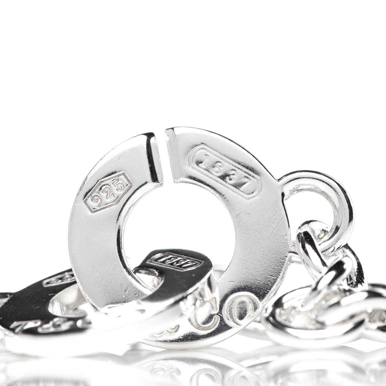 Tiffany Sterling Silver 1837 Circle Clasp Bracelet 5 of 6