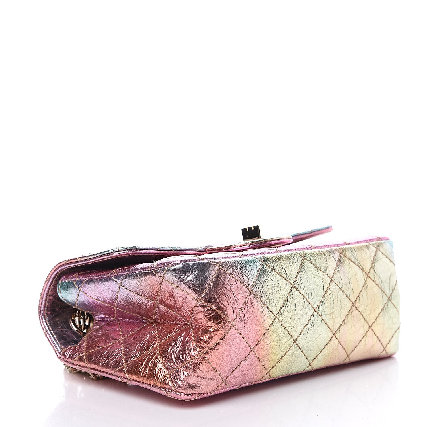 Chanel Metallic Goatskin Quilted Mini 2.55 Reissue Flap Multicolor 3 of 9