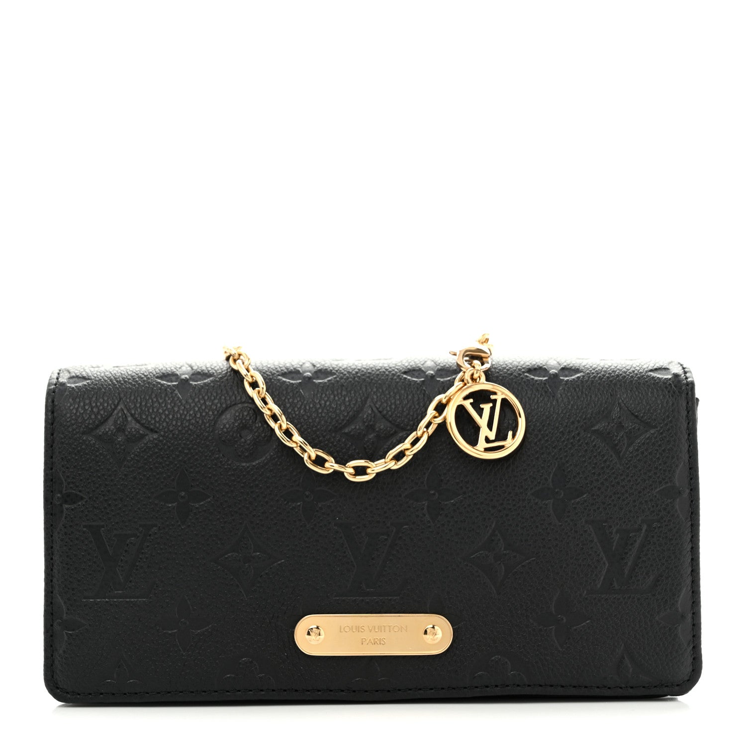 Louis Vuitton Empreinte Monogram Lily Wallet On Chain Black 1 of 13