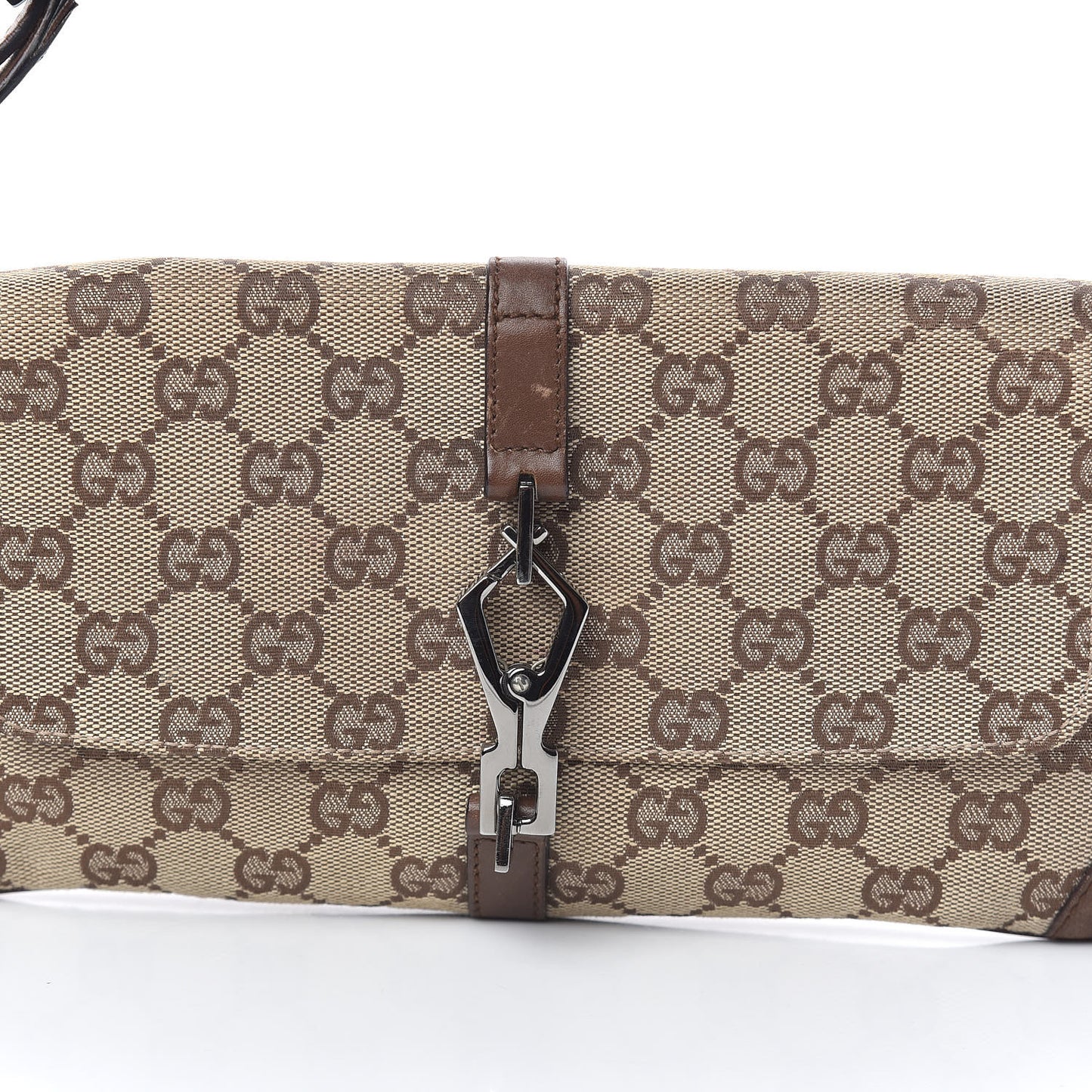 Monogram Jackie O Flap Bag Brown
