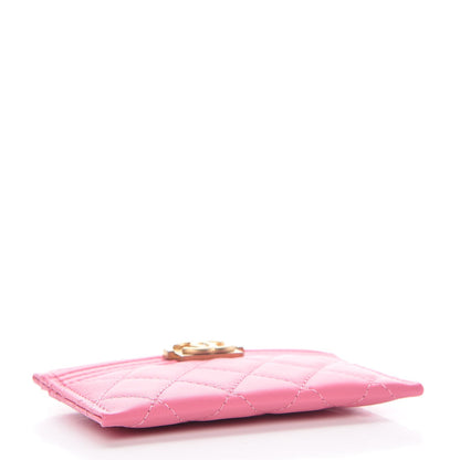 Chanel Lambskin Quilted Boy Card Holder Pink 4 of 8