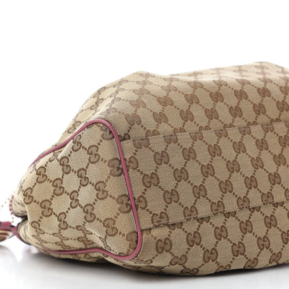 Gucci Monogram Margaux Calfskin Medium Sukey Tote Beige Ebony Vintage Rose 7 of 11