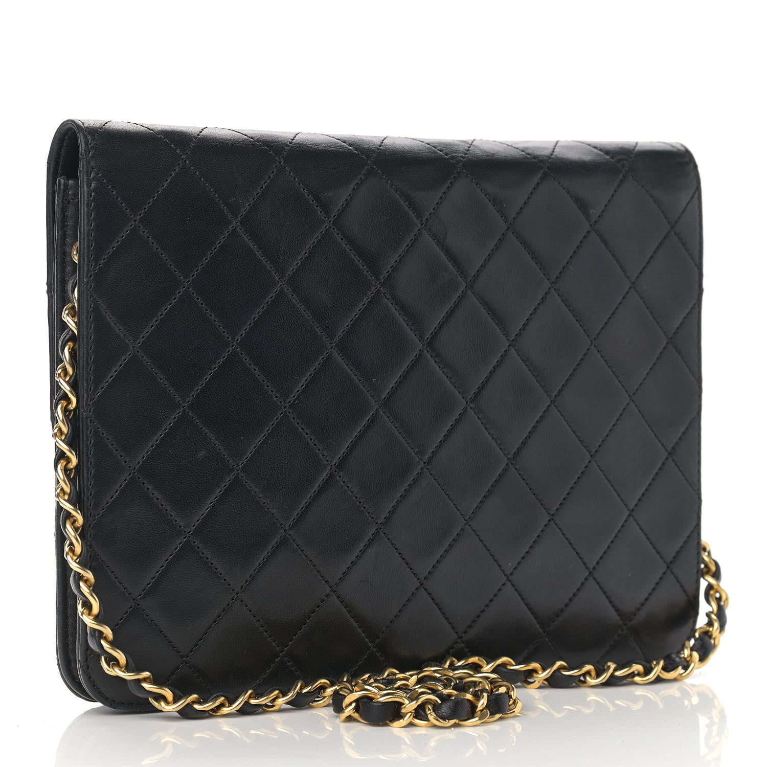 Chanel Lambskin Quilted Small Single Flap Black 2 of 12