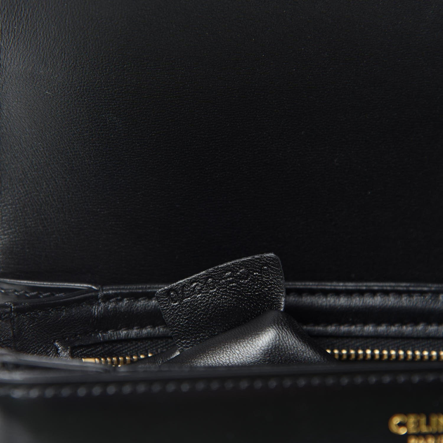 Celine Shiny Calfskin Small Triomphe Black 11 of 12