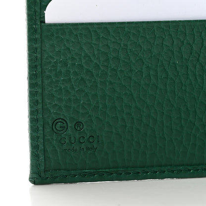 Gucci Dollar Calfskin Interlocking G French Wallet Emerald 6 of 7