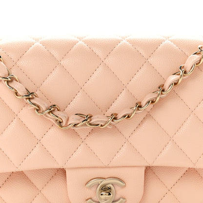Chanel Caviar Quilted Medium Double Flap Light Pink 7 of 9