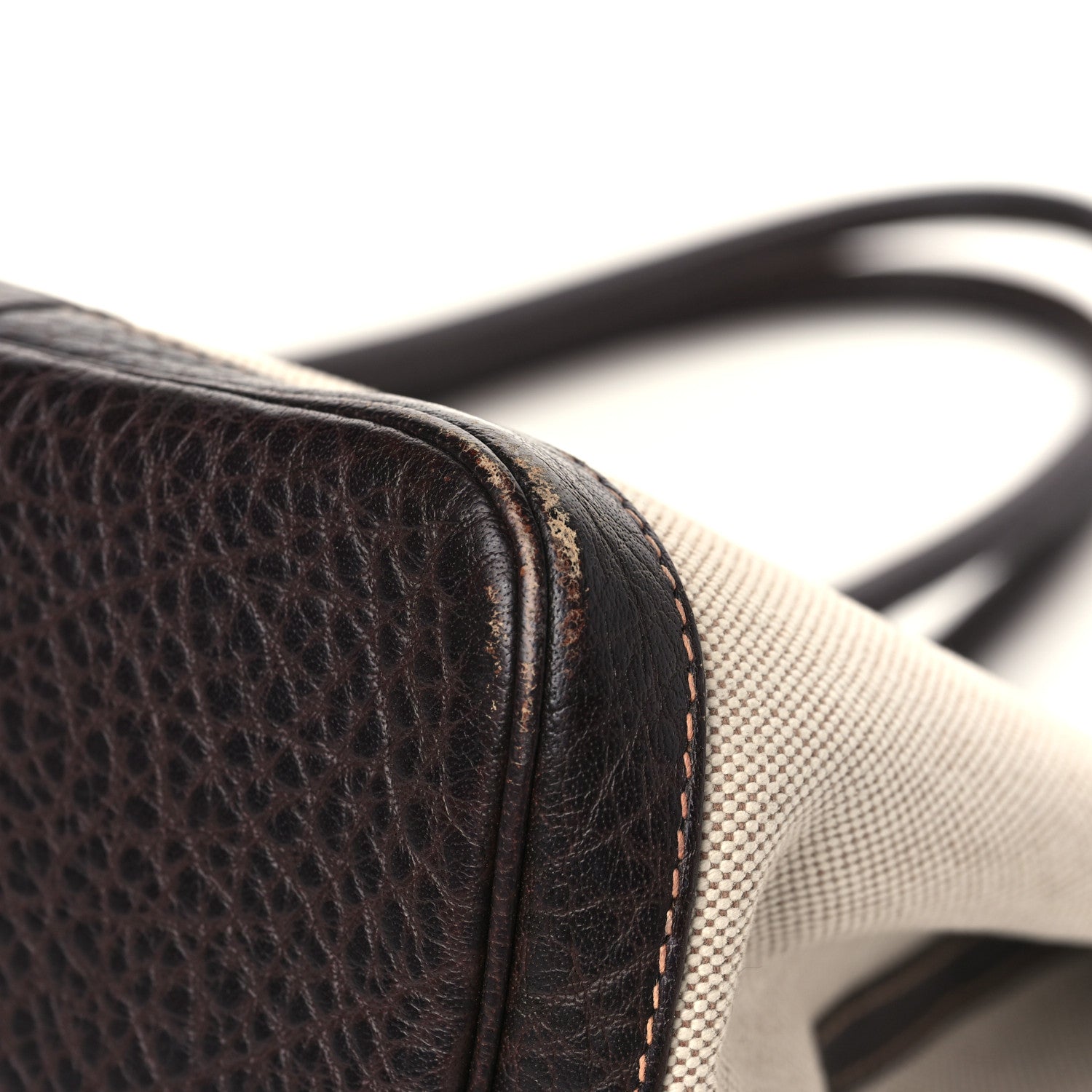 Hermes Toile Buffle Gala Garden Party Tote 36 MM Marron Fonce 10 of 12