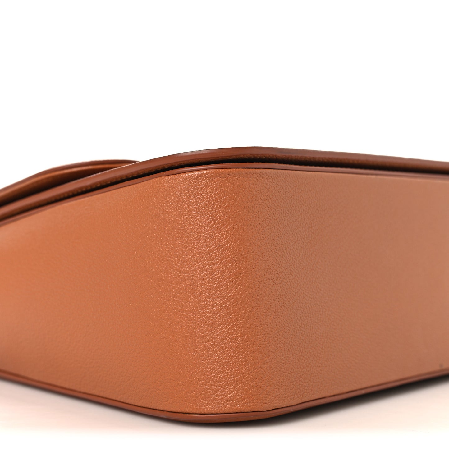 Calfskin 22 Logo MM Plaque Top Handle Bag Terracotta
