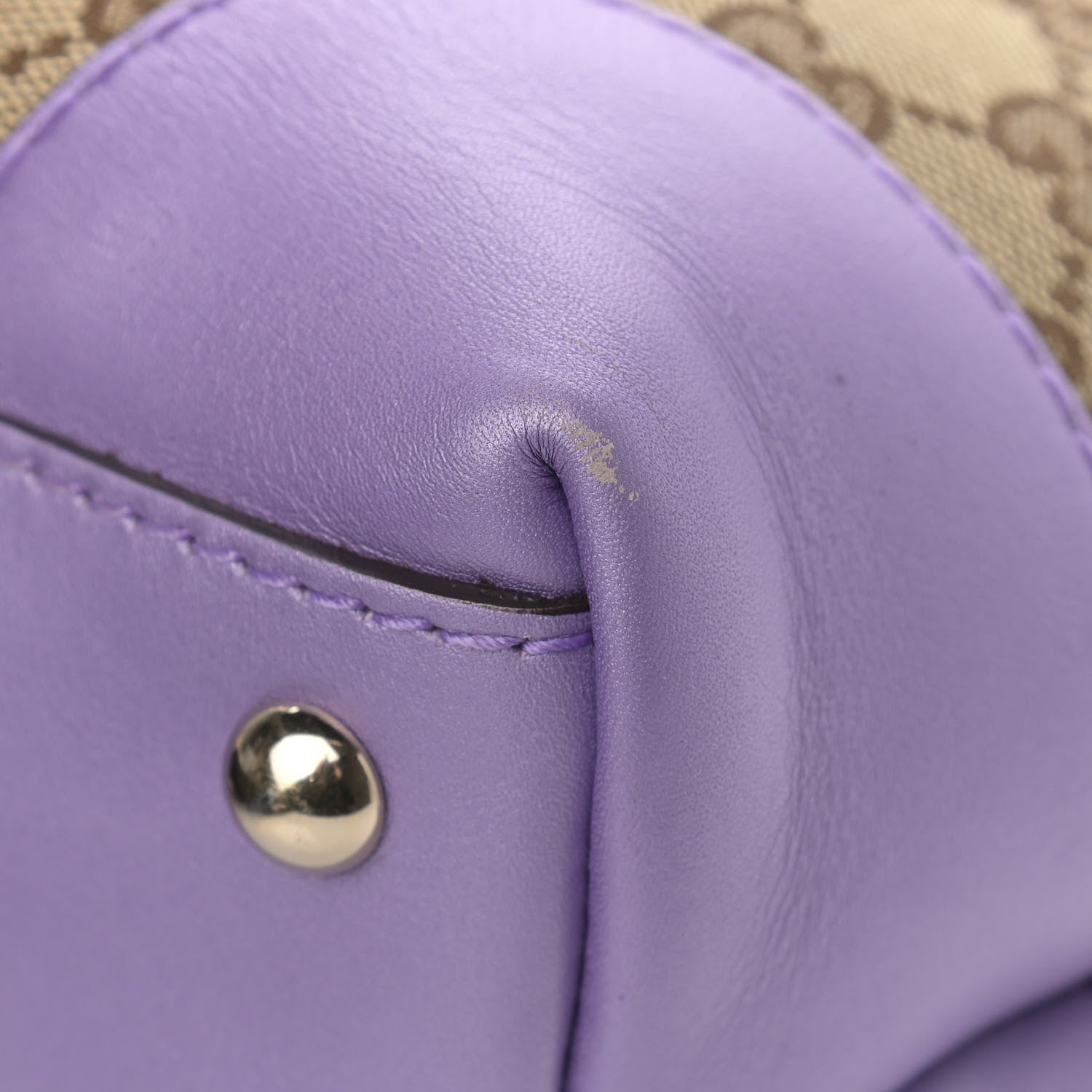 Gucci Monogram Small Lovely Heart Tote Purple 11 of 12