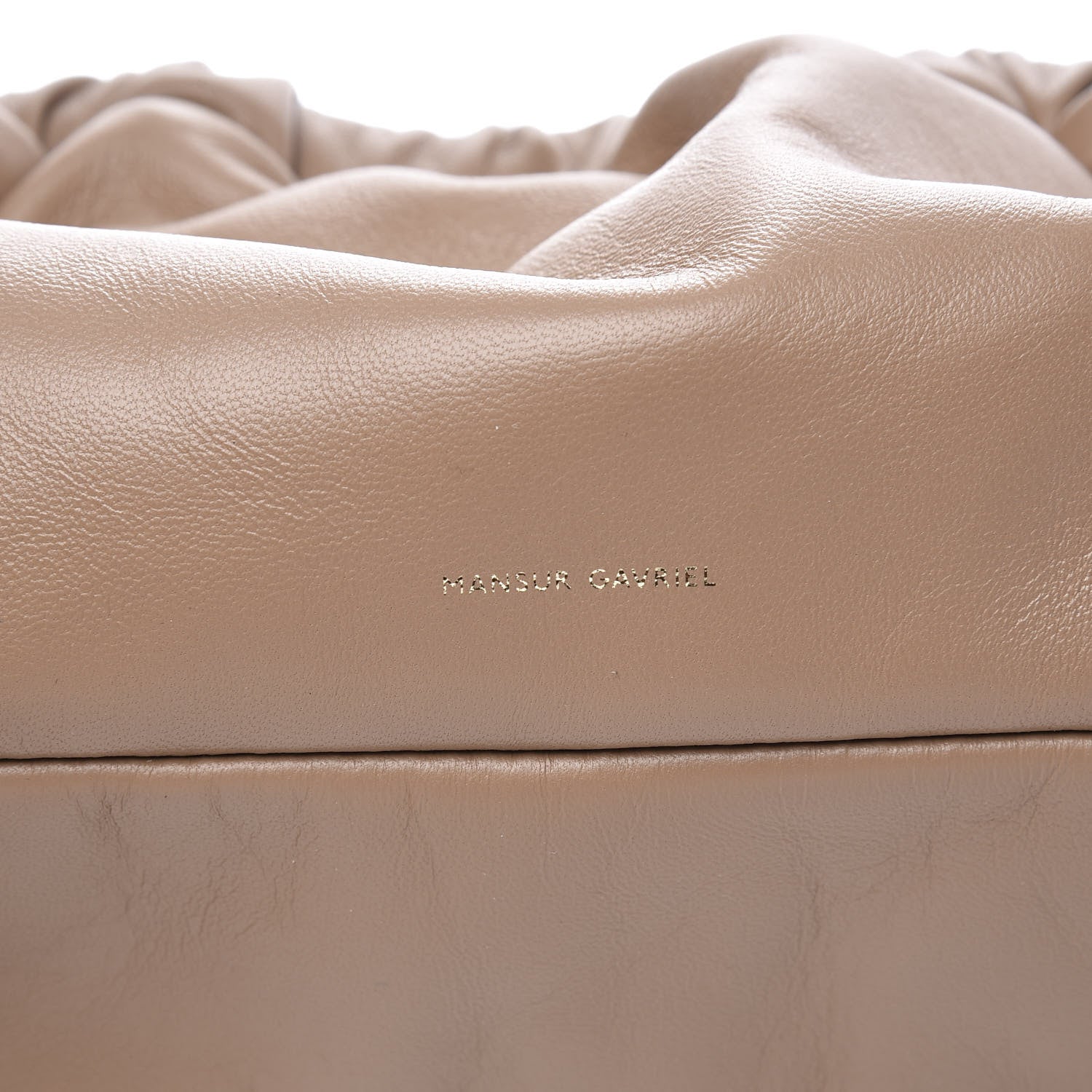Mansur Gavriel Lambskin Cloud Mini Clutch Biscotto 9 of 11