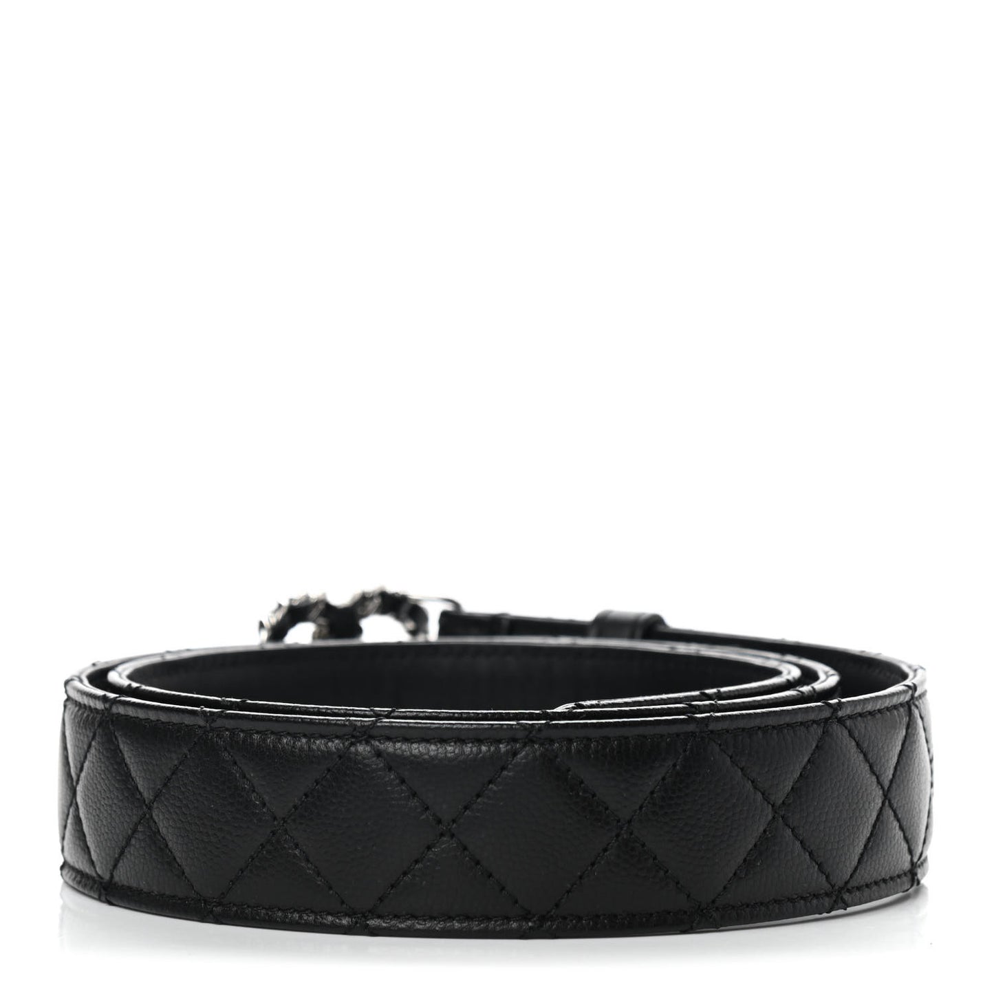 Caviar Quilted CC Chain Belt 90 36 Black