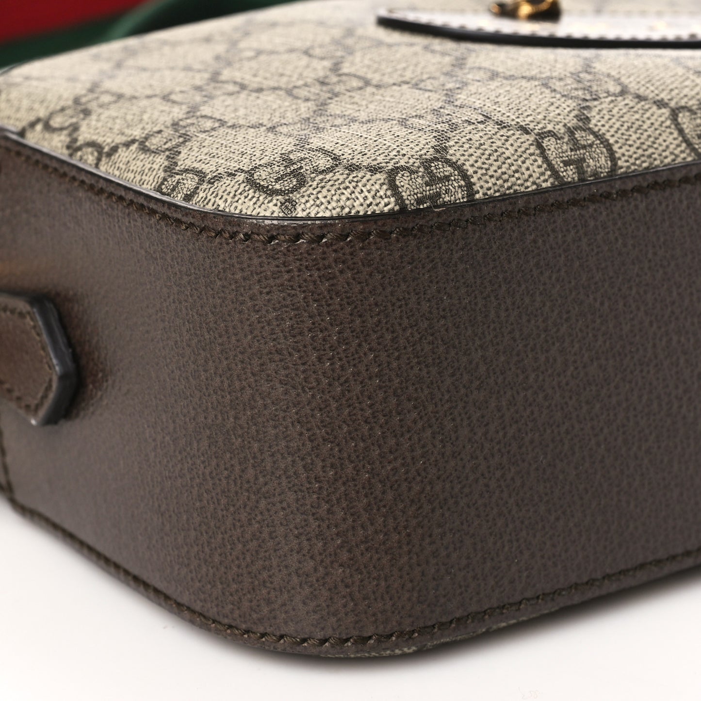 GG Supreme Monogram Web Neo Vintage Shoulder Bag Beige New Acero Crop