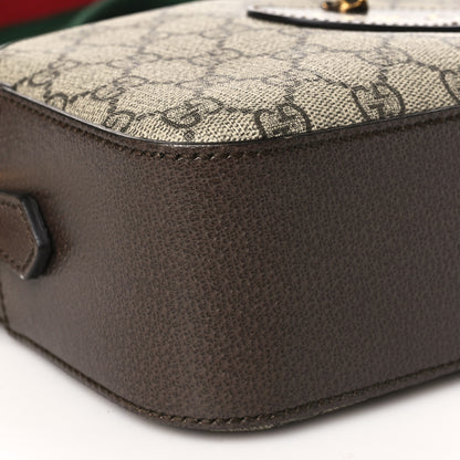 Gucci GG Supreme Monogram Web Neo Vintage Shoulder Bag Beige New Acero Crop 8 of 10