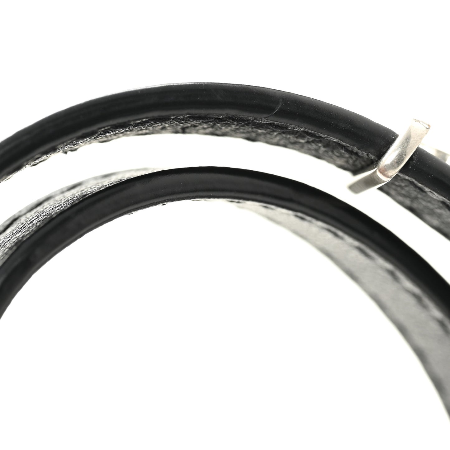 Calfskin Opyum Double Wrap Bracelet Black