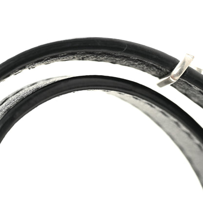 Saint Laurent Calfskin Opyum Double Wrap Bracelet Black 6 of 7