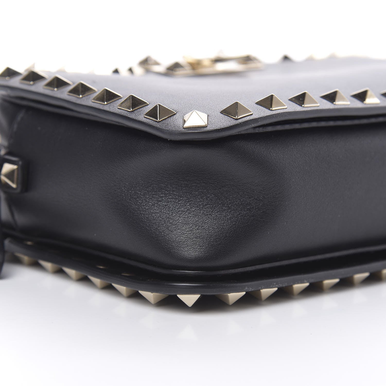 Valentino Garavani Vitello Rockstud Flip Lock Camera Crossbody Bag Black 8 of 10