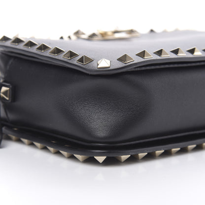 Valentino Garavani Vitello Rockstud Flip Lock Camera Crossbody Bag Black 8 of 10