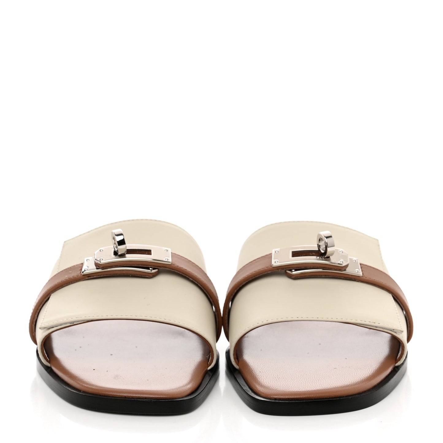 Calfskin Giulia Sandals 37 Beige Glaise Rose Perle