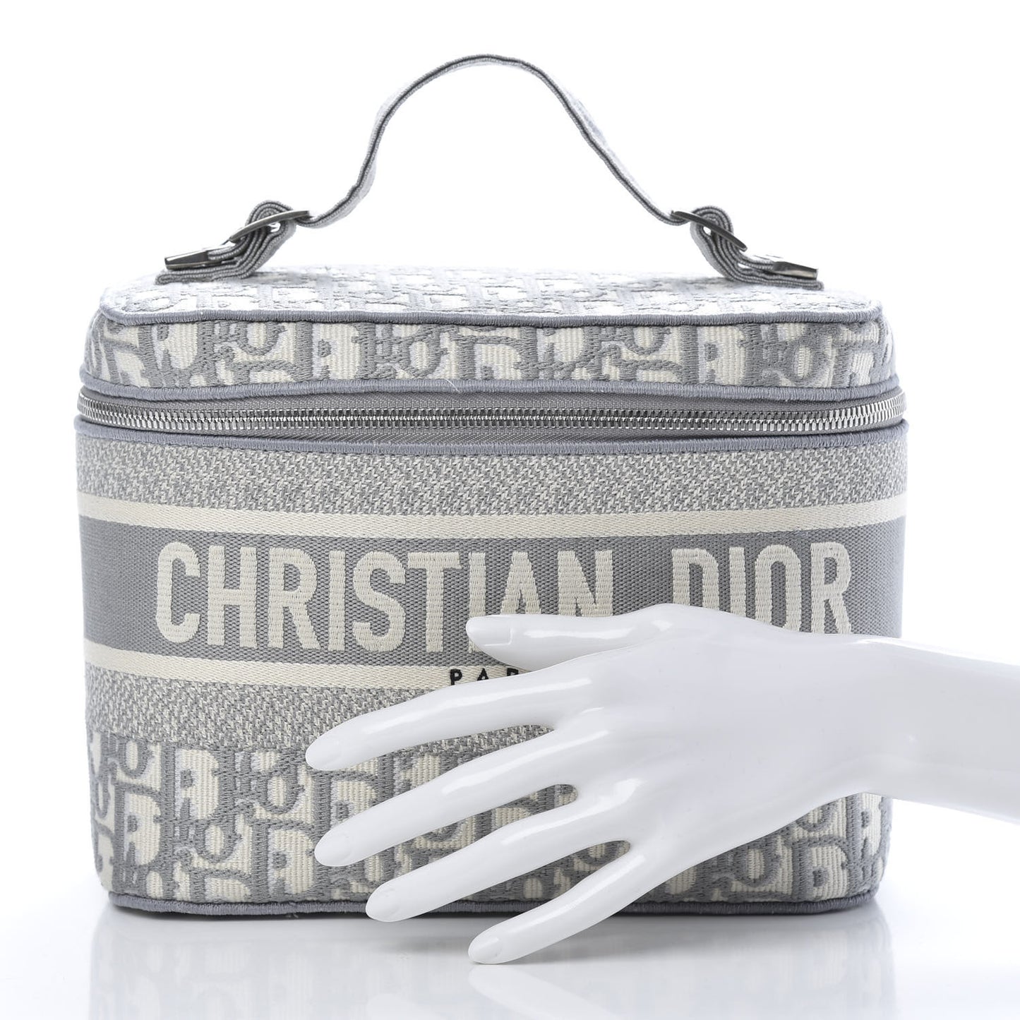 Oblique Diortravel Vanity Case Grey