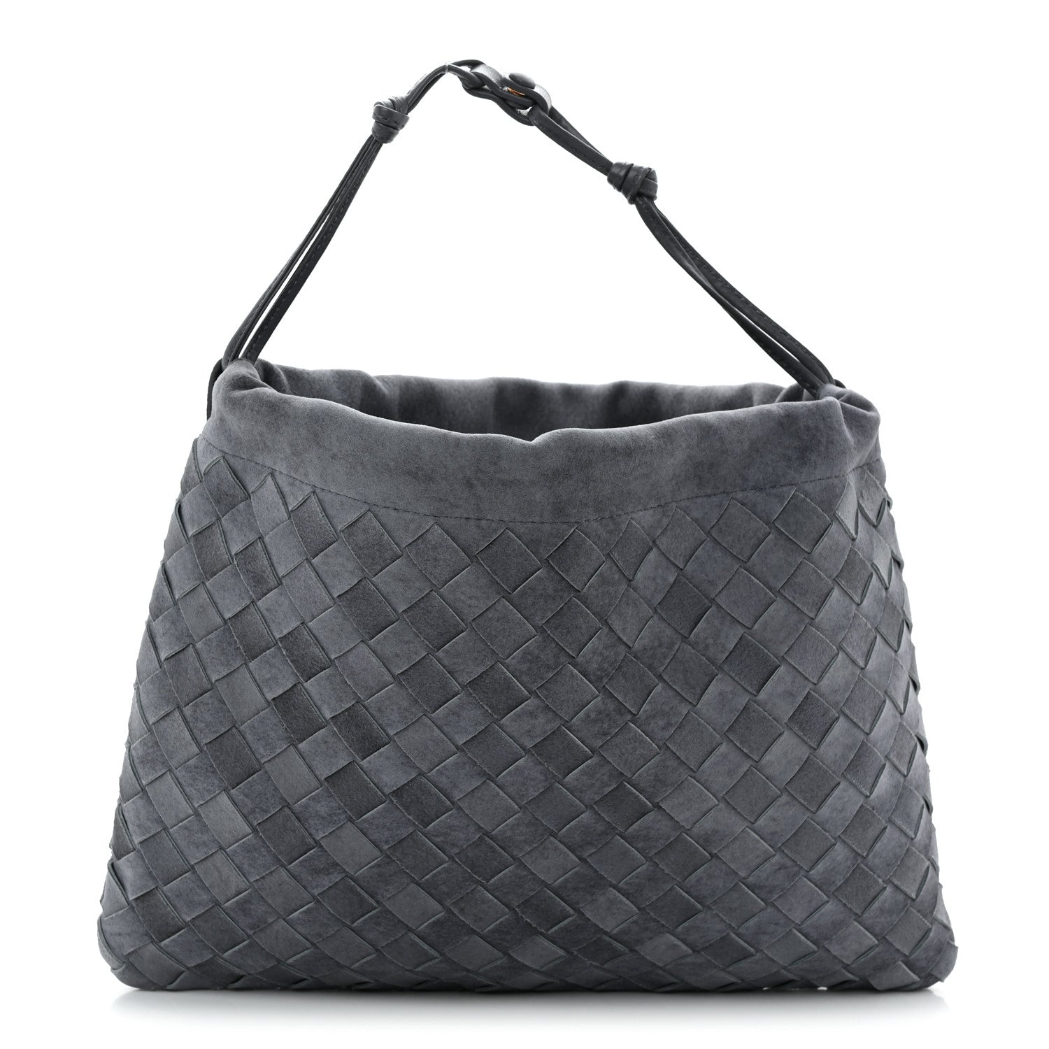 Bottega Veneta Suede Intrecciato Medium Dustbag Cloudy Indigo 1 of 10