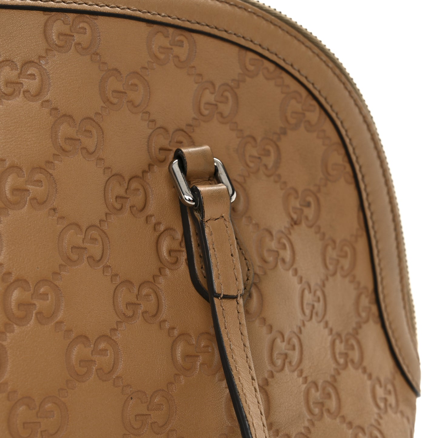 Guccissima Medium Dome Bag Beige